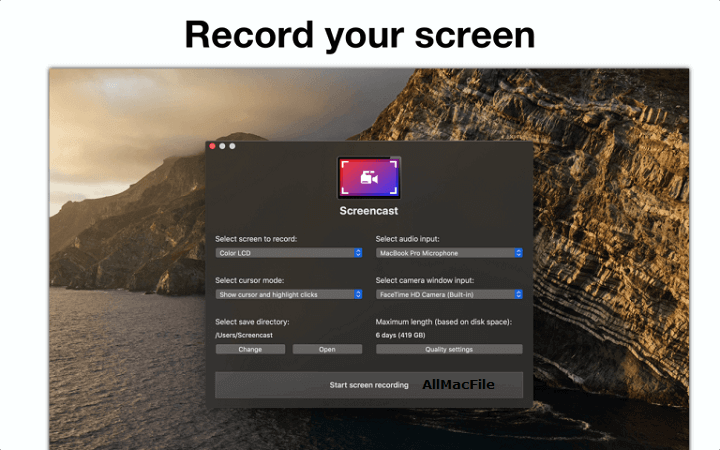 Screencast for Mac Free Download